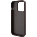 Obal Guess pre iPhone 15 Pro 6,1" GUHCP15LP4TDPW hnedý tvrdý kryt Koža 4G Triangle Strass