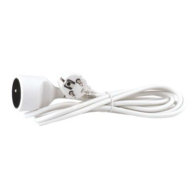 Prodlužovací kabel EMOS P0113 spojka 3m, bílý / PVC / 1 mm2