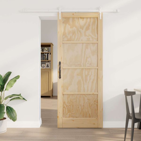 vidaXL Posuvné dvere ORKDAL Prírodná a biela 83 x 211 cm