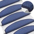 vidaXL Samolepiace schodové rohože 15 ks 80 x 24,5 x 3,5 cm Modrá