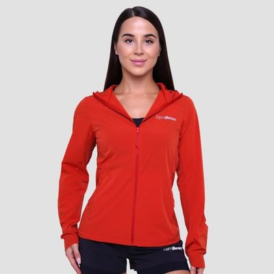 Dámska bežecká bunda Pulse Orange - GymBeam, veľkosť XL, veľkosť oblečenia XL