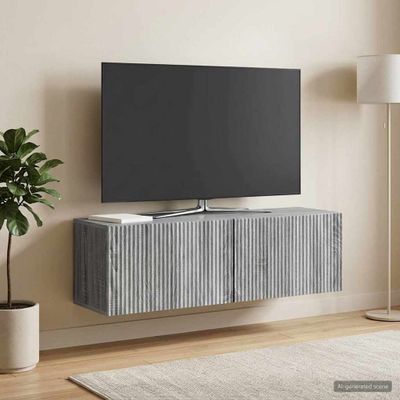 vidaXL Nástenná TV skrinka 98 x 31 x 30 cm Sivá sonoma