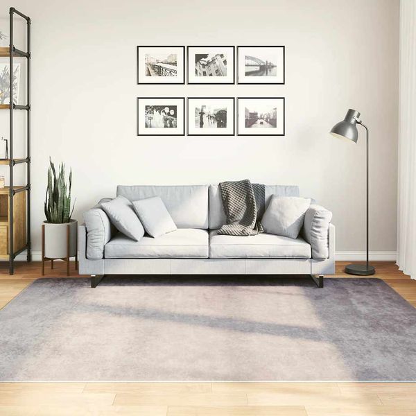 vidaXL Koberec umývateľný sivý 150x230 cm protišmykový