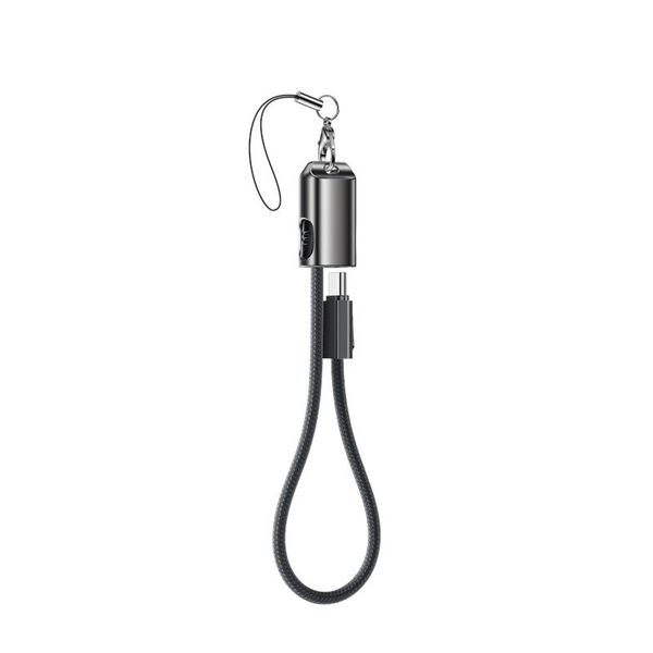 Kábel YESIDO CA177 FAST CHARGE 60W TYPE-C/TYPE-C 20CM 3A ČIERNY