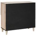 vidaXL Servírovacia skriňa Bielená biela 80 x 33 x 75 cm