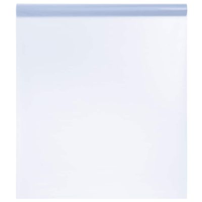 vidaXL Okenná fólia statická matná sivá 45x500 cm PVC