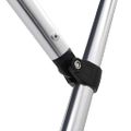 vidaXL Strieška Bimini s 3 oblúkmi, modrá 183x140x137 cm
