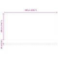 vidaXL Sklopná markíza Viacfarebný 600 × 300 cm Polyester a hliník
