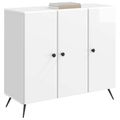 vidaXL Servírovacia skriňa Biela s vysokým leskom 89 x 34,5 x 80 cm