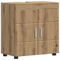 vidaXL Set kabinetov do kúpeľne TULUM Remeselný dub 60 x 34 x 63 cm