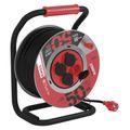 Predlžovací kábel EMOS P084505 PROFI na bubne 50 m / 4 zásuvky / čierny / guma / 230 V / 1,5 mm2