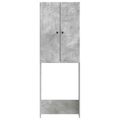 vidaXL Toaletná skriňa BREDA Betónovo sivá 66 x 25,5 x 190 cm