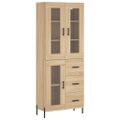 vidaXL Vysoká skrinka dub sonoma 69,5x34x180 cm spracované drevo