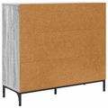 vidaXL Servírovacia skriňa Sivý Sonoma 89,5 x 33 x 82 cm