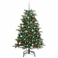 vidaXL Umelý vianočný stromček Zelená 150 cm PVC, kov a plast