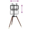 vidaXL Držiak na TV statív 37-65 palcov Max VESA 400x400 mm 40 kg