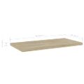 vidaXL Prídavné police 8 ks, dub sonoma 40x20x1,5 cm, drevotrieska
