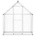 vidaXL Skleník so základovým rámom strieborný 169x58x195 cm hliník