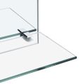 vidaXL Nástenné zrkadlo s poličkou 60x60 cm, tvrdené sklo