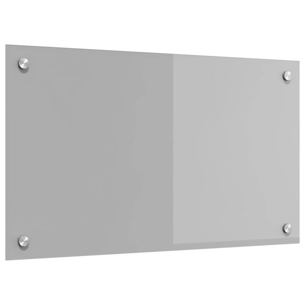 vidaXL Kuchynský obklad Svetlosivá 70 x 40 cm tvrdené sklo