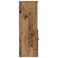 vidaXL Highboard 3 ks Staré drevo 132 x 35,5 x 103,5 cm