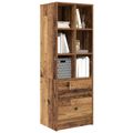 vidaXL Highboard so zásuvkou Staré drevo 45,5 x 34 x 127 cm