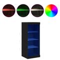 vidaXL LED komoda Čierny dub 41 x 37 x 100 cm Kompozitné drevo