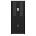 vidaXL Highboard Čierny dub 69,5 x 34 x 180 cm