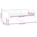 vidaXL Denná posteľ s matracom tmavozelená 80x200 cm zamat