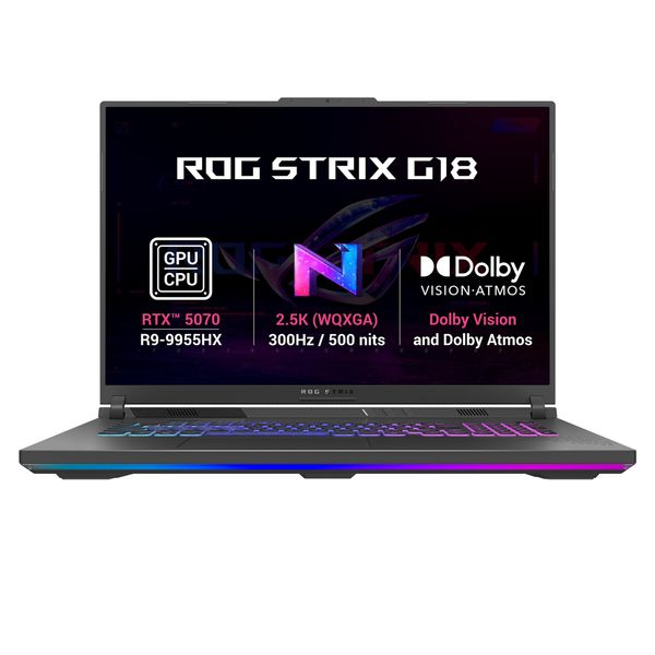 ASUS ROG Strix G18/G814FP-TT080W/R9-9955HX/18''/2560x1600/32GB/1TB/RTX 5070/W11H/Gray/2R