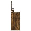 vidaXL Toaletné stolíky do spálne Dymová dub 80 x 39,6 x 135 cm