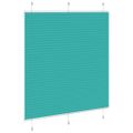 vidaXL Plisovaná roleta petrolejovo zelená 120x100 cm šírka látky 119,4 cm polyester