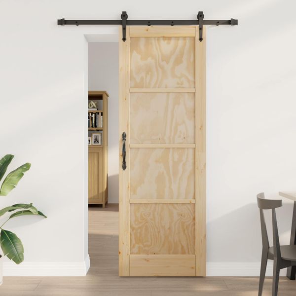 vidaXL Posuvné dvere ORKDAL Prírodná 73,5 x 211 cm Borovicový masív
