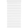 vidaXL Zebra roleta biela 75x150 cm šírka látky 70,9 cm polyester