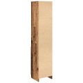 vidaXL Highboard Old Wood 37,5x35x180 cm Engineered Wood