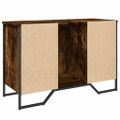 vidaXL Skrinka na umývadlo dymový dub 91x35x60 cm kompozitné drevo