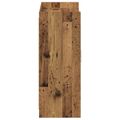 vidaXL Skriňa na topánky s úložiskom Staré drevo 73,5 x 36 x 92 cm