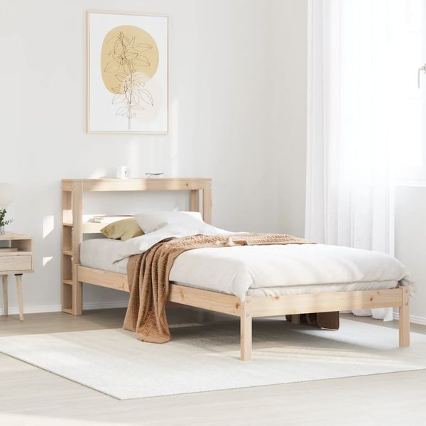 vidaXL Posteľ bez matraca 75x190 cm masívna borovica