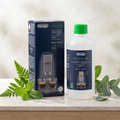 Ekologický odvápňovač DeLonghi EcoDecalk so zelenými listami — kyselina mliečna rastlinného pôvodu