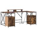 vidaXL Stôl Dymová dub Kompozitné drevo 182 x 101 x 87,5 cm