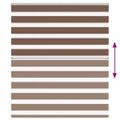 vidaXL Zebra roleta hnedá 125x100 cm šírka látky 120,9 cm polyester