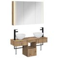 vidaXL Set kabinetov do kúpeľne 4 ks Dub artisan Kompozitné drevo