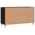 vidaXL Botník čierny 102x36x60 cm spracované drevo