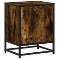 vidaXL Nočné stolíky 2 ks dymový dub 40x31x50 cm kompozitné drevo+kov