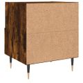 vidaXL Nočné stolíky 2 ks dymový dub 40x35x47,5 cm kompozitné drevo