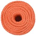 vidaXL Pracovné lano oranžové 20 mm 100 m polypropylén