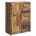 vidaXL Servírovacia skriňa so zásuvkou Staré drevo 66 x 34,5 x 87 cm
