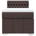 vidaXL Boxspring posteľ s matracom tmavohnedá 90x190 cm látka