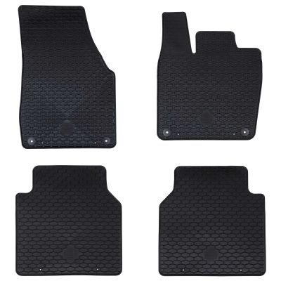 vidaXL Autokoberec 4 pcs Čierna vhodné pre VW ID.7 2023- Guma