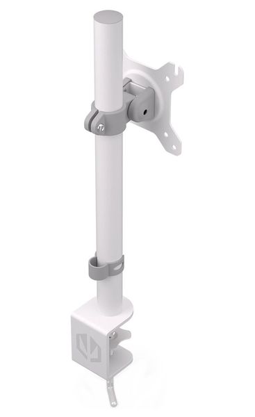 Endorfy držák monitorů Atlas Single OWH (Atlas 100) / max. 8 kg a 27" / pivot / VESA / bílý Držák, VESA, stolní, pro monitor, úhloprícka až 27", nosnost 8kg, náklon 90°, otácení 180°, rotace 360°, kov, bílý